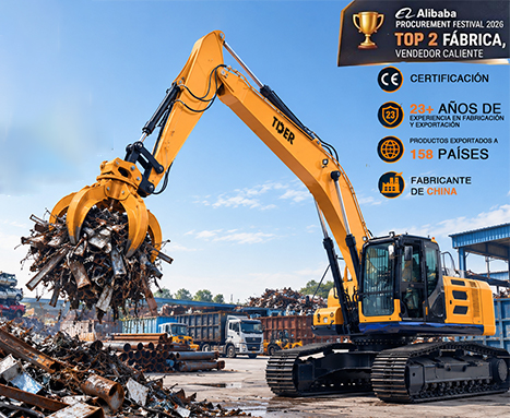 Crawler Excavators in Scrap Metal Recycling